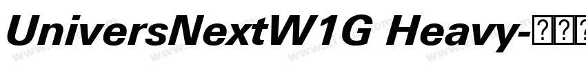UniversNextW1G Heavy字体转换